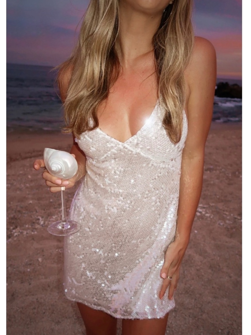 SHOW ME YOUR MUMU SEQUIN MINI ANDERSON DRESS S